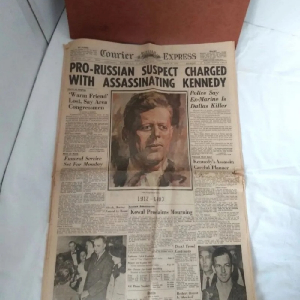 Kennedy Death Courier Express Vintage